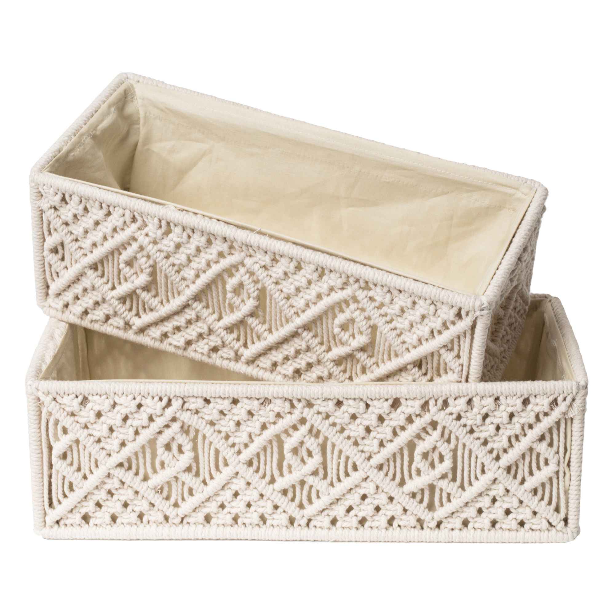 Kaahira Macrame Basket Set of 2