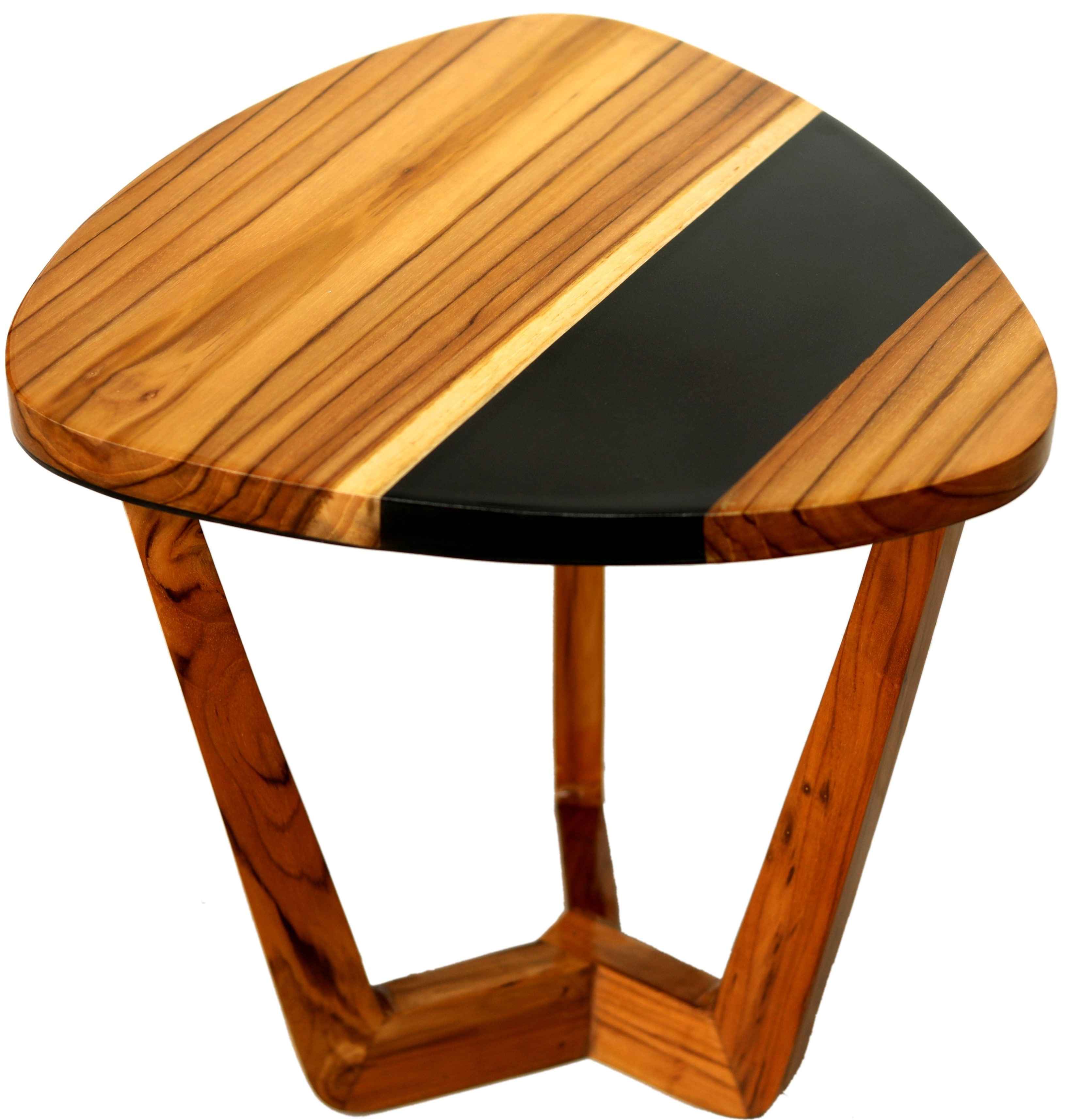 Rounded Pedestal End Table