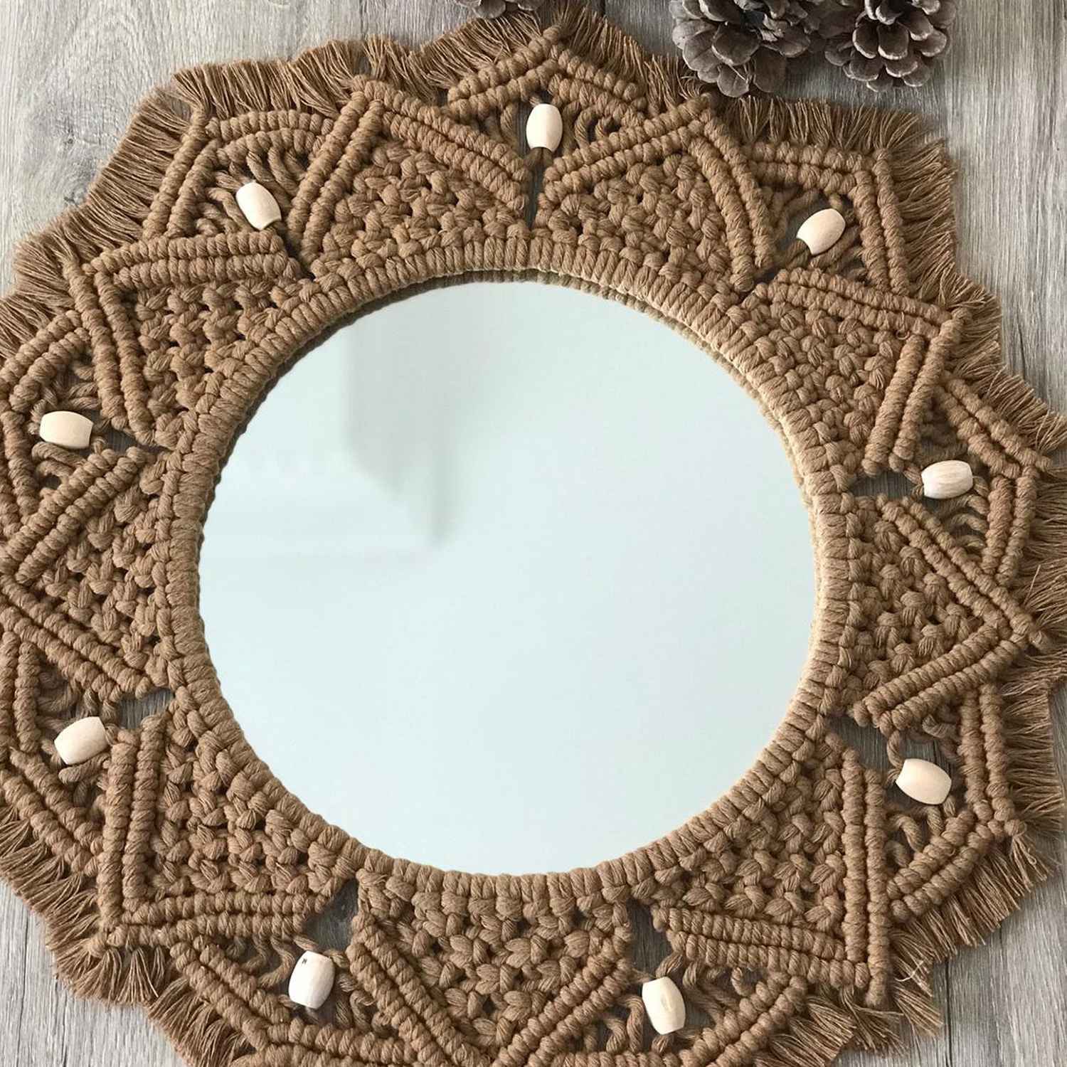 Kaahira Macrame Wall Mirror 