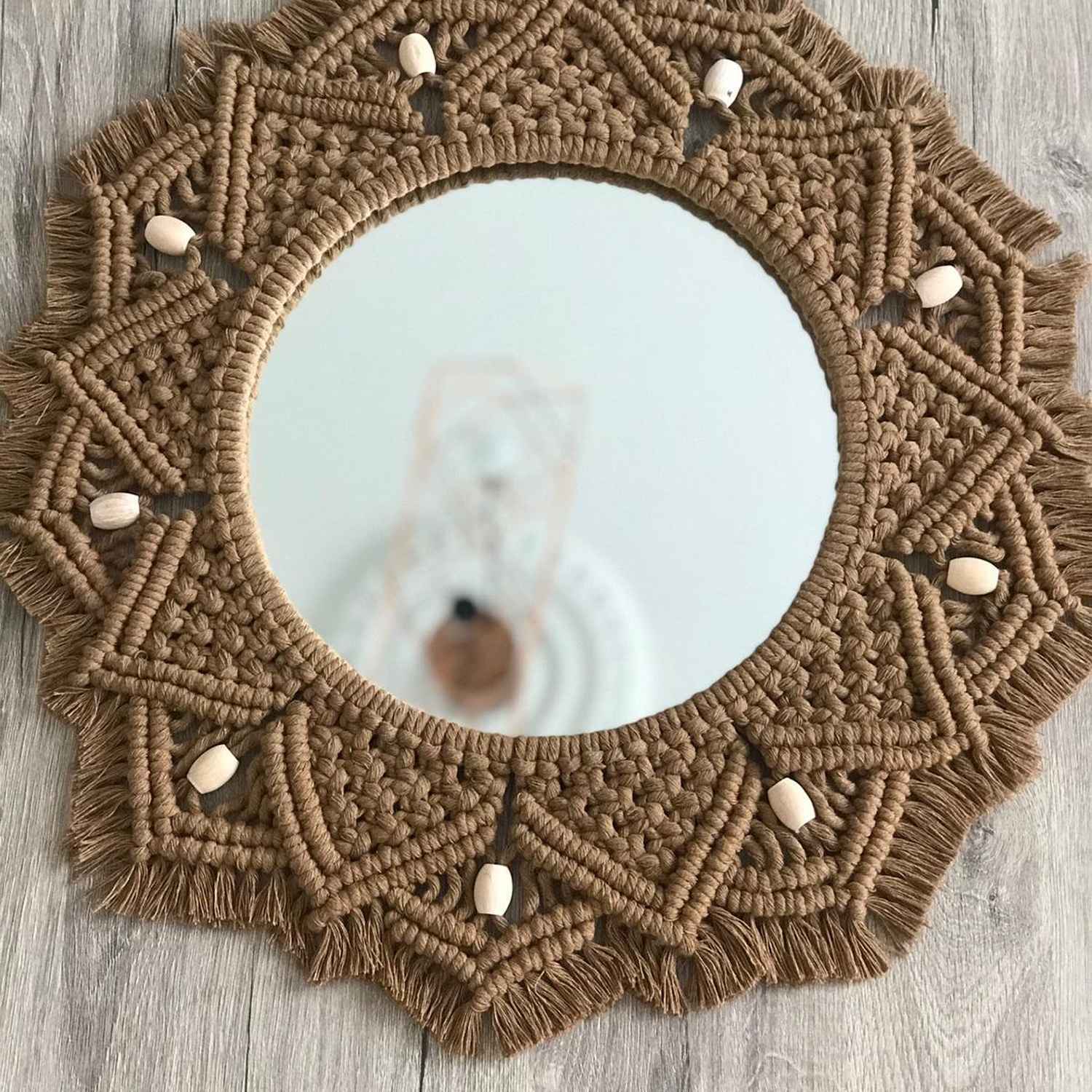 Kaahira Macrame Wall Mirror 