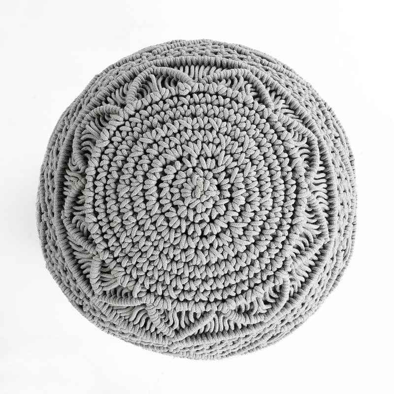 Kaahira Macrame Poufee