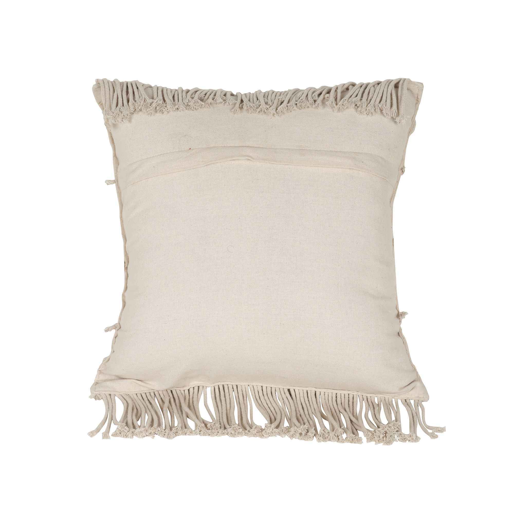 Kaahira Macrame Cushion Cover White