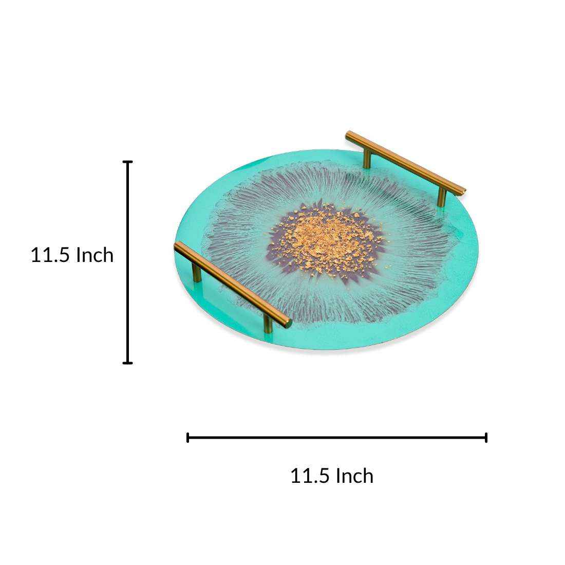 Aquamrine Resin Tray