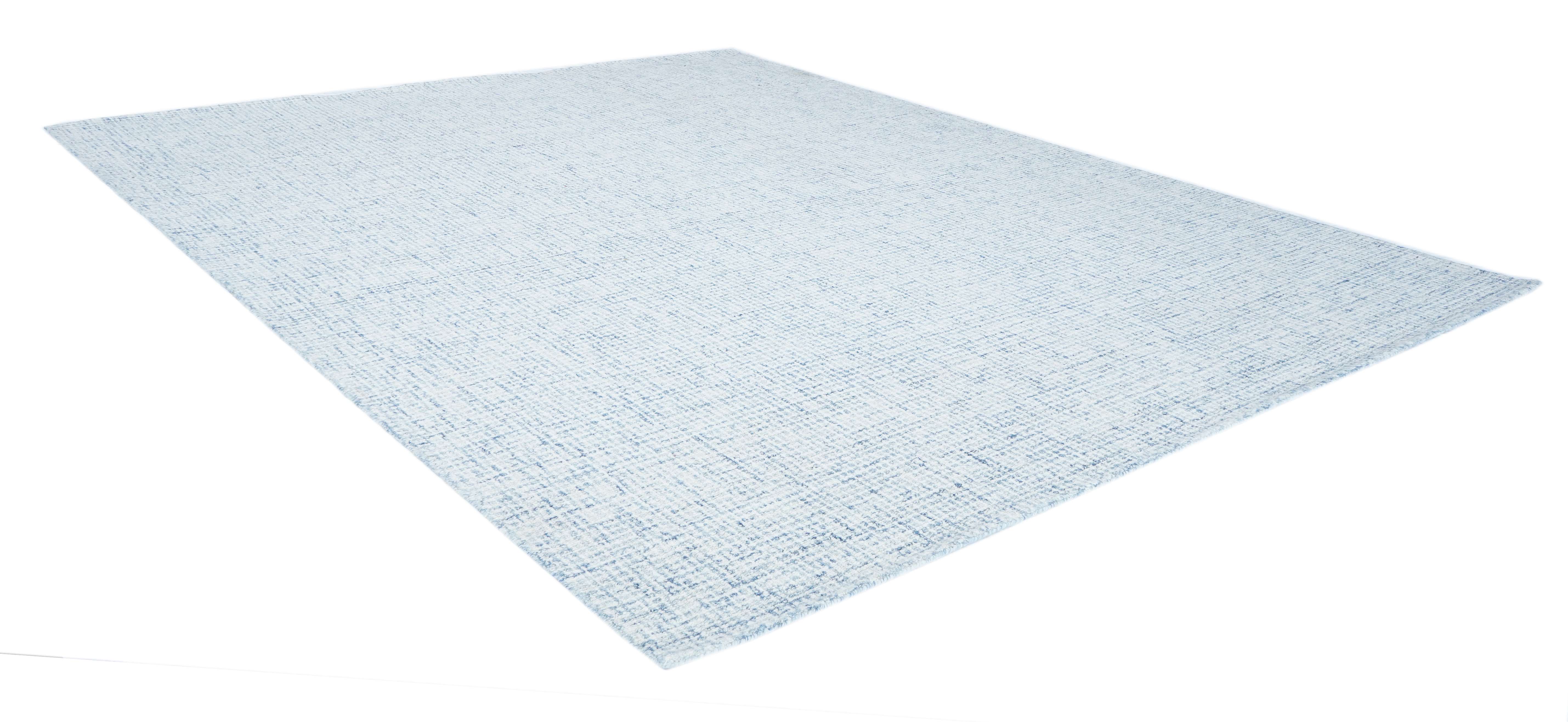 BLUE SQUARE BLOCK RUG