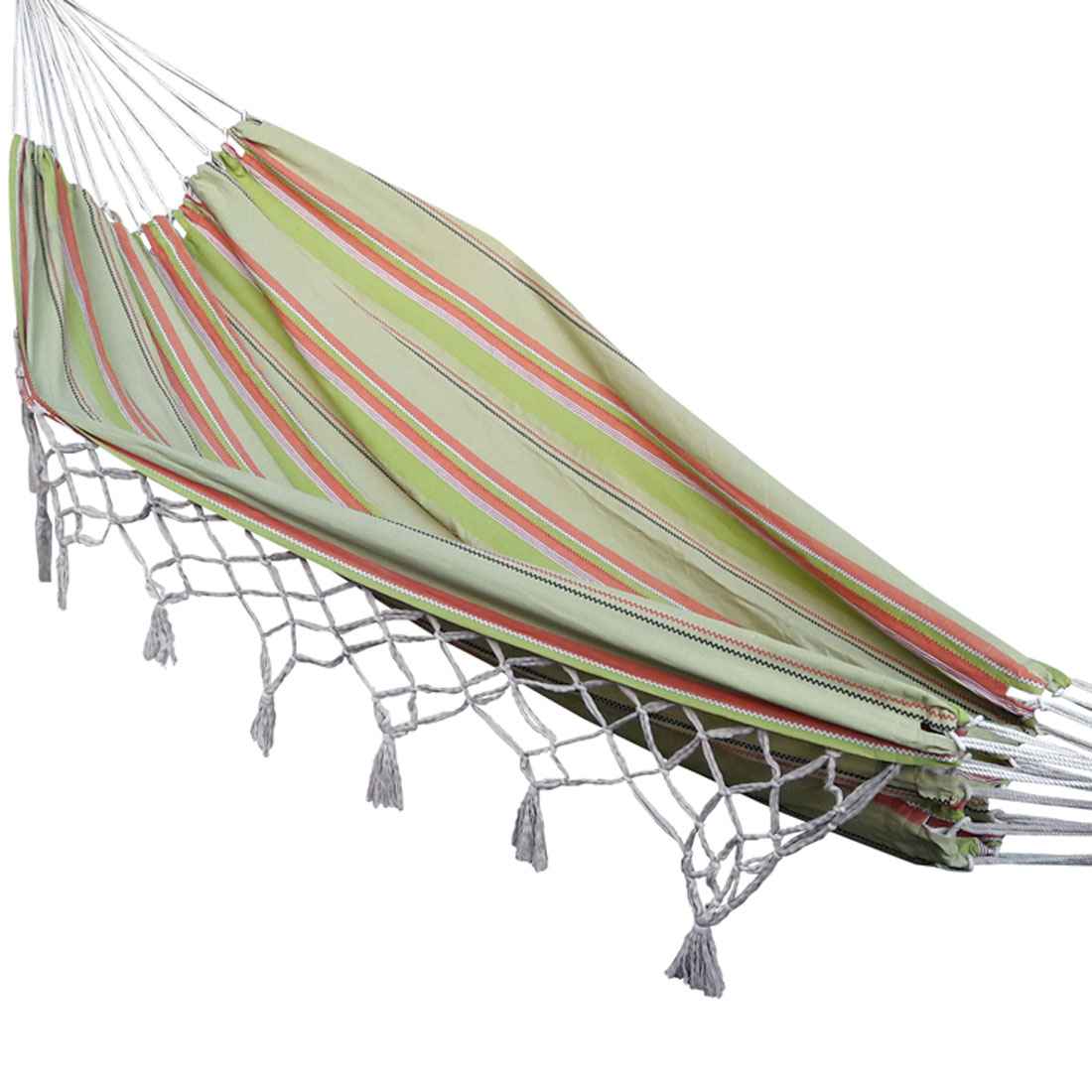 Hangit Extra Large Classic Canvas Hammock with Deco Fringes