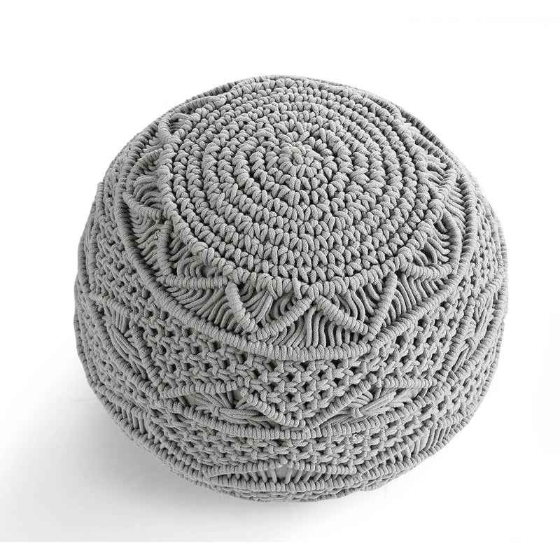 Kaahira Macrame Poufee