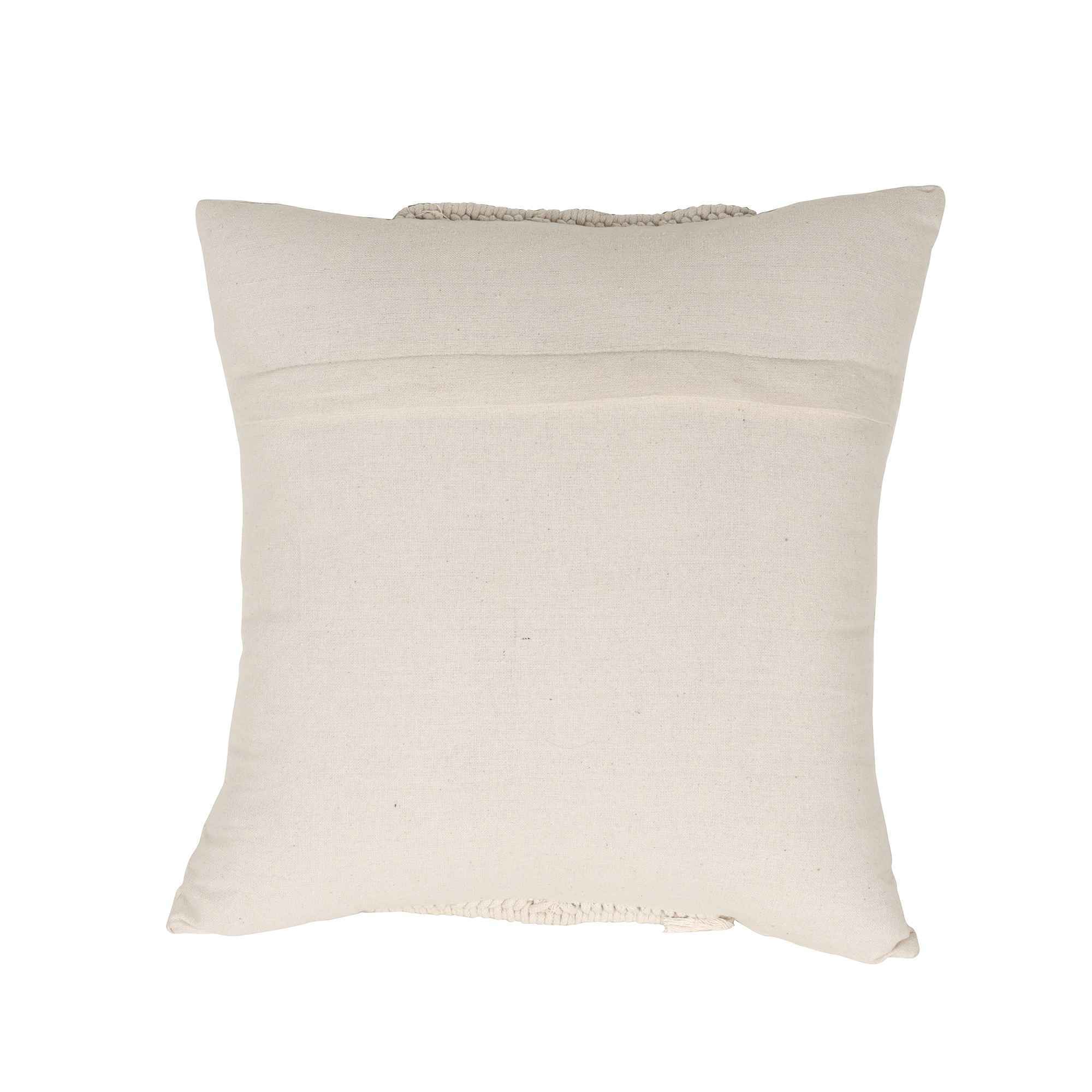 Kaahira Macrame Cushion Cover White