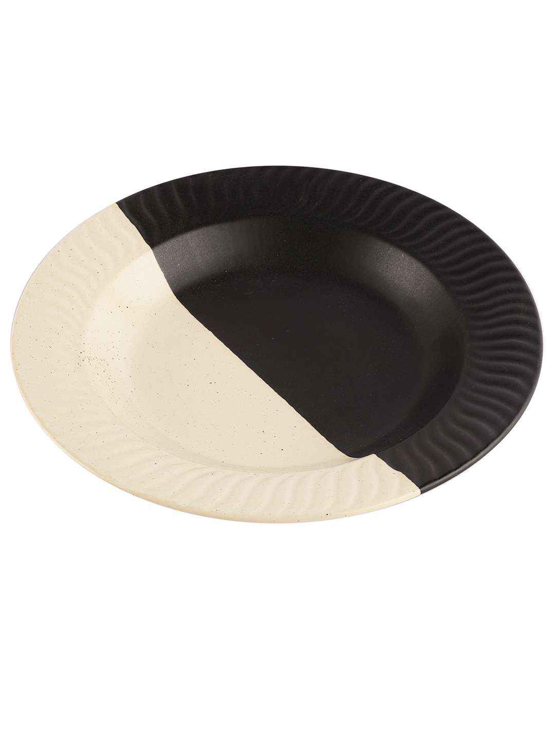 Handcrafted The Raat-Din Collection- Stoneware Pasta/ Salad Plate 