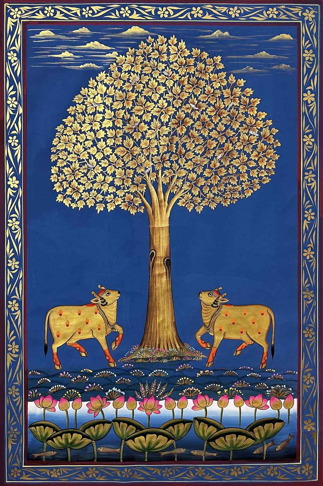 Golden Tree & Cows