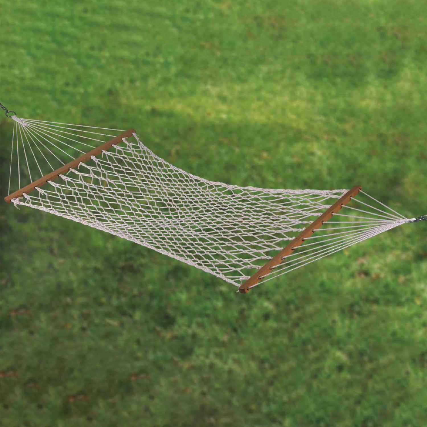 Hangit Single Cotton Rope Hammock with bars