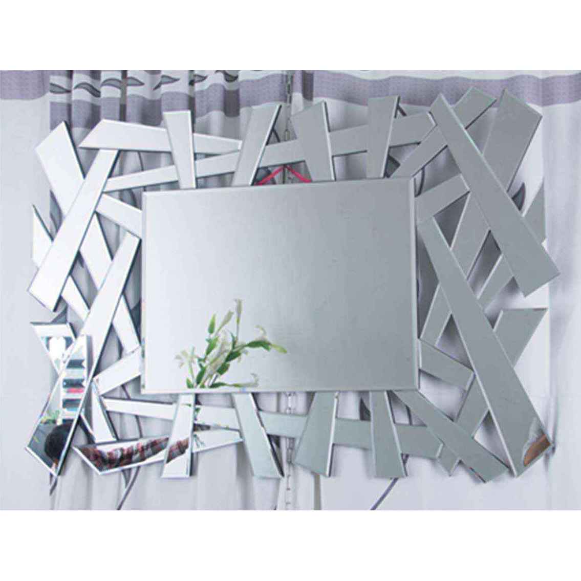 Rectangle Crystal Crush Wall Mirror