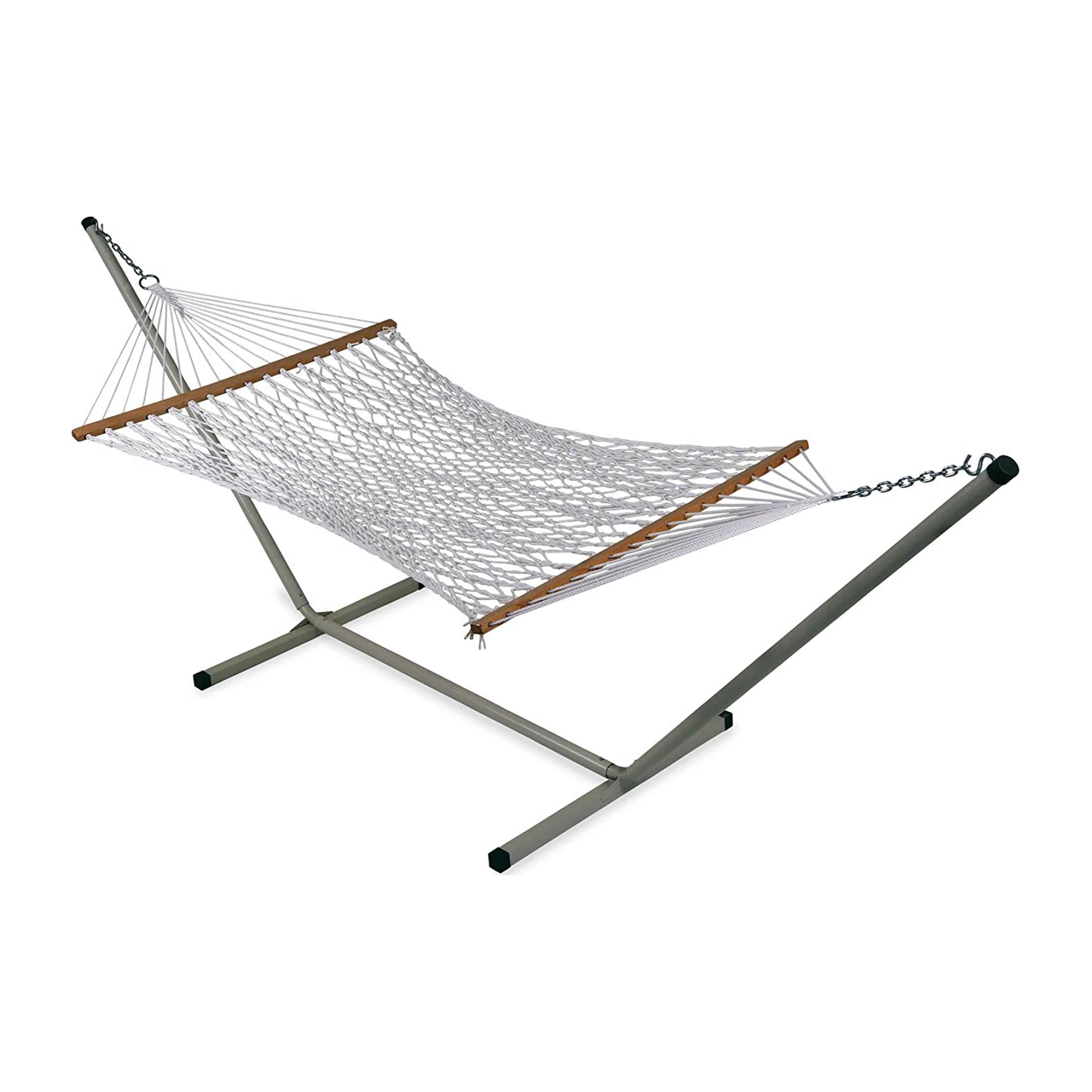 Hangit Ocean blue extra wide Brazilian Canvas Hammock in a bag