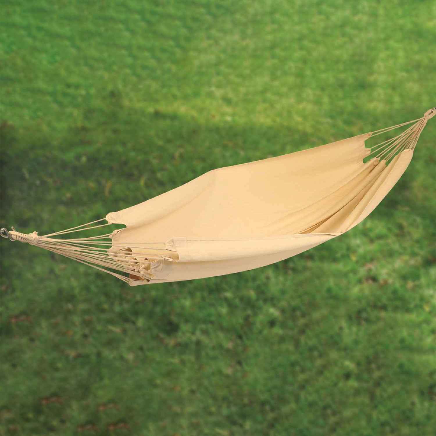 Hangit Single Cotton Rope Hammock with bars