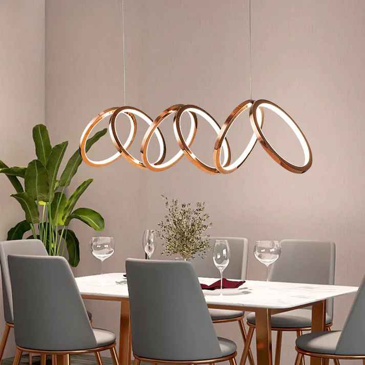 Ring Metal Modern Led Chandelier