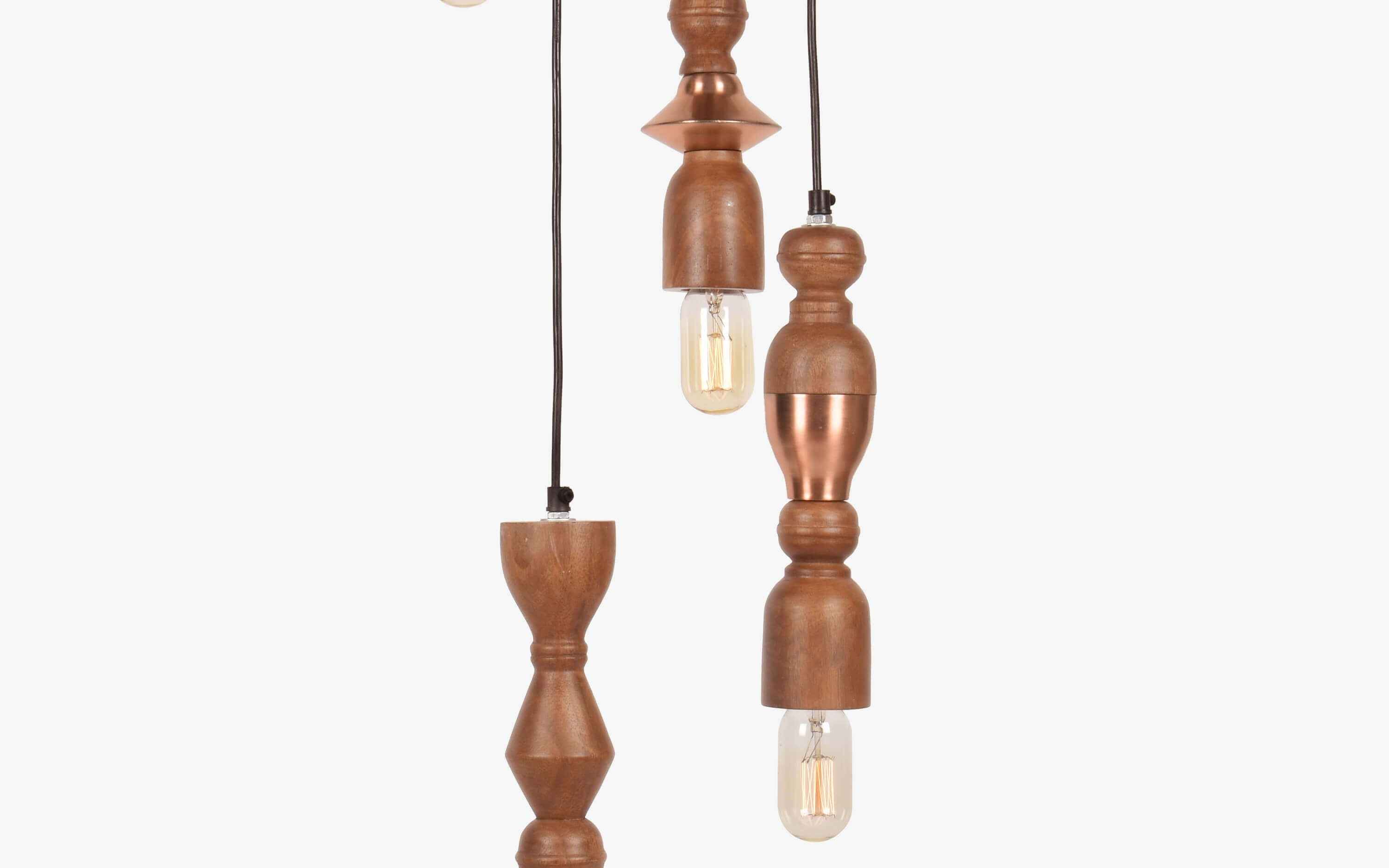 Jodha Copper Cluster Hanging Lamp