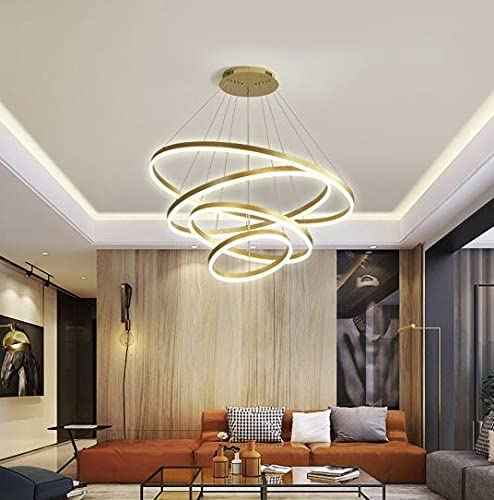 4 Rings Led Ring Chandelier