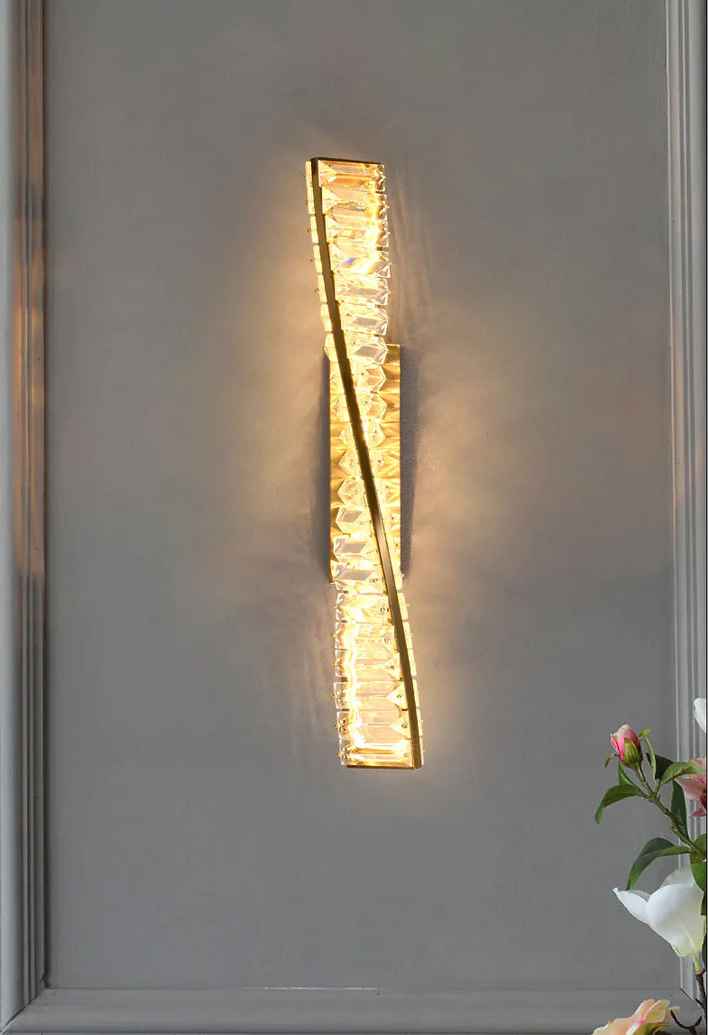 Long Led Glass Wall Light