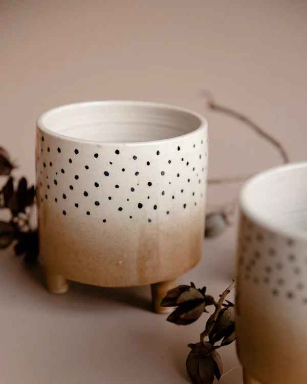 Poppy Legged Ceramic Plant Pot