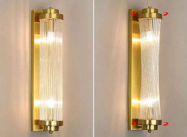 Adjustable Crystal Wall Light