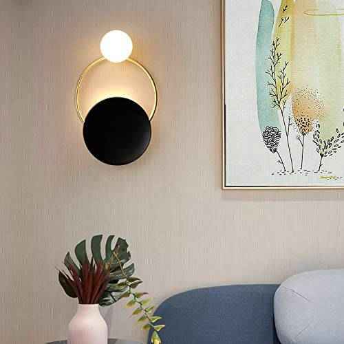 12W Ring With Small Frosted Ball Led Wall Lamp