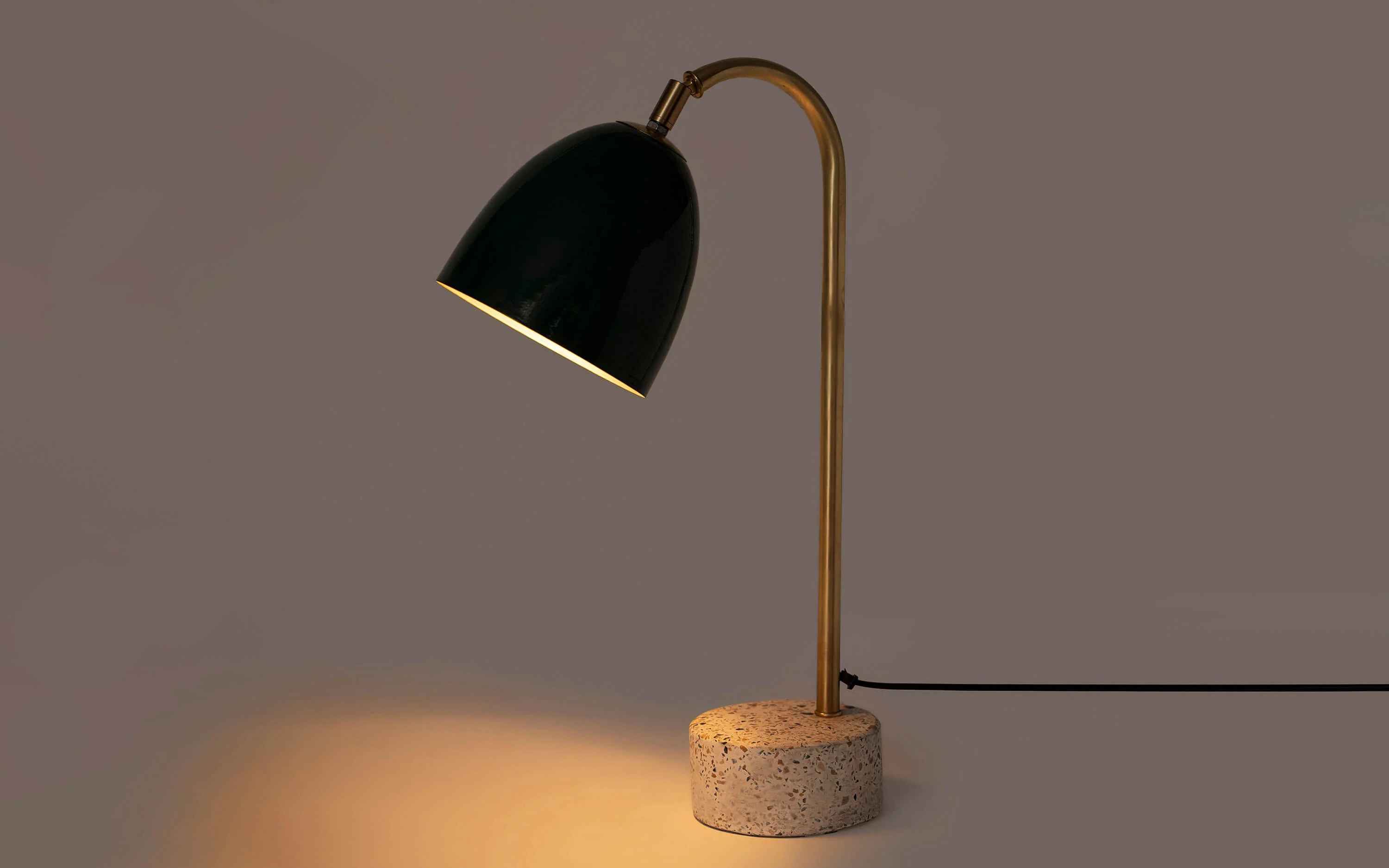 Eros Green Study Table Lamp