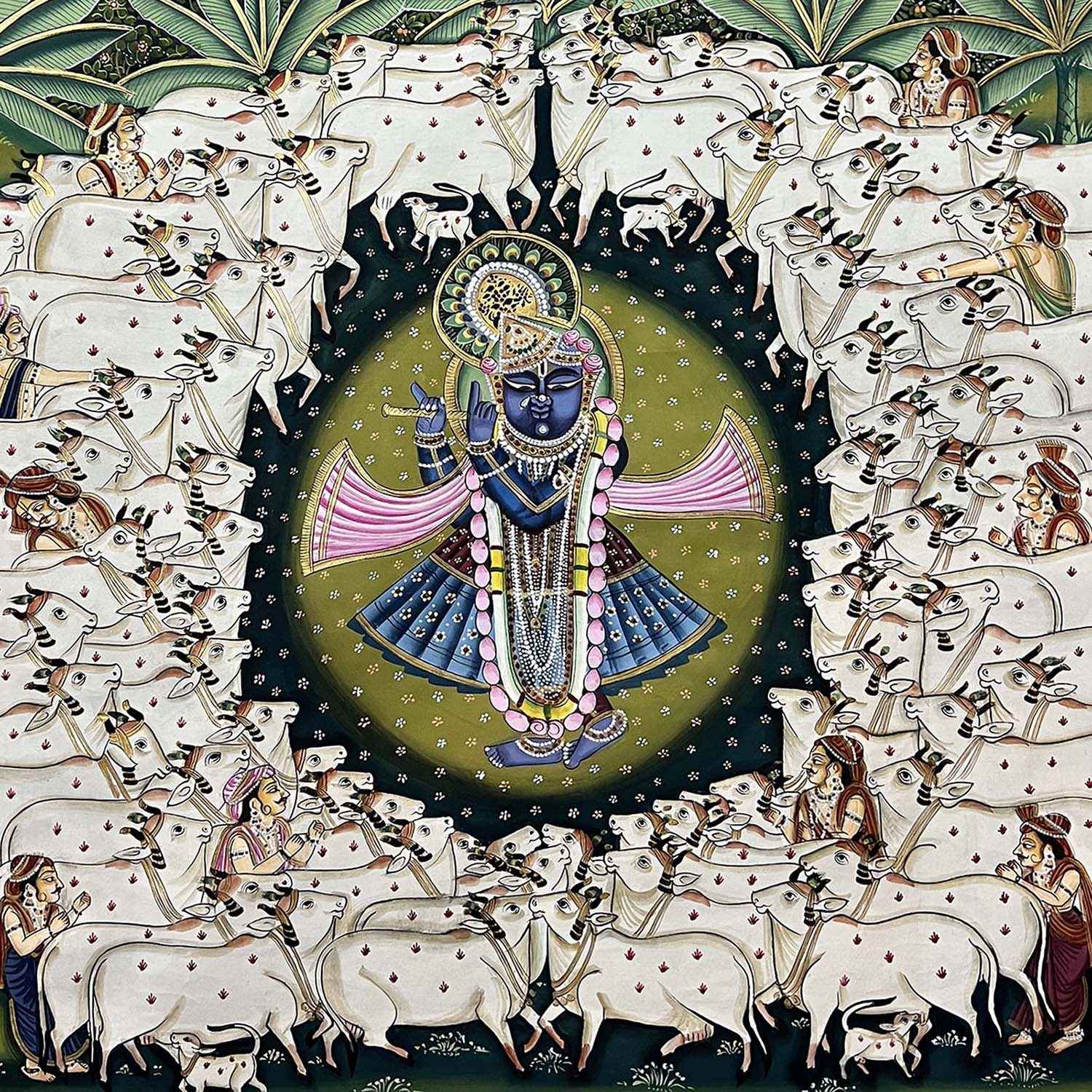 Gopasthami Shrinathji with Cows