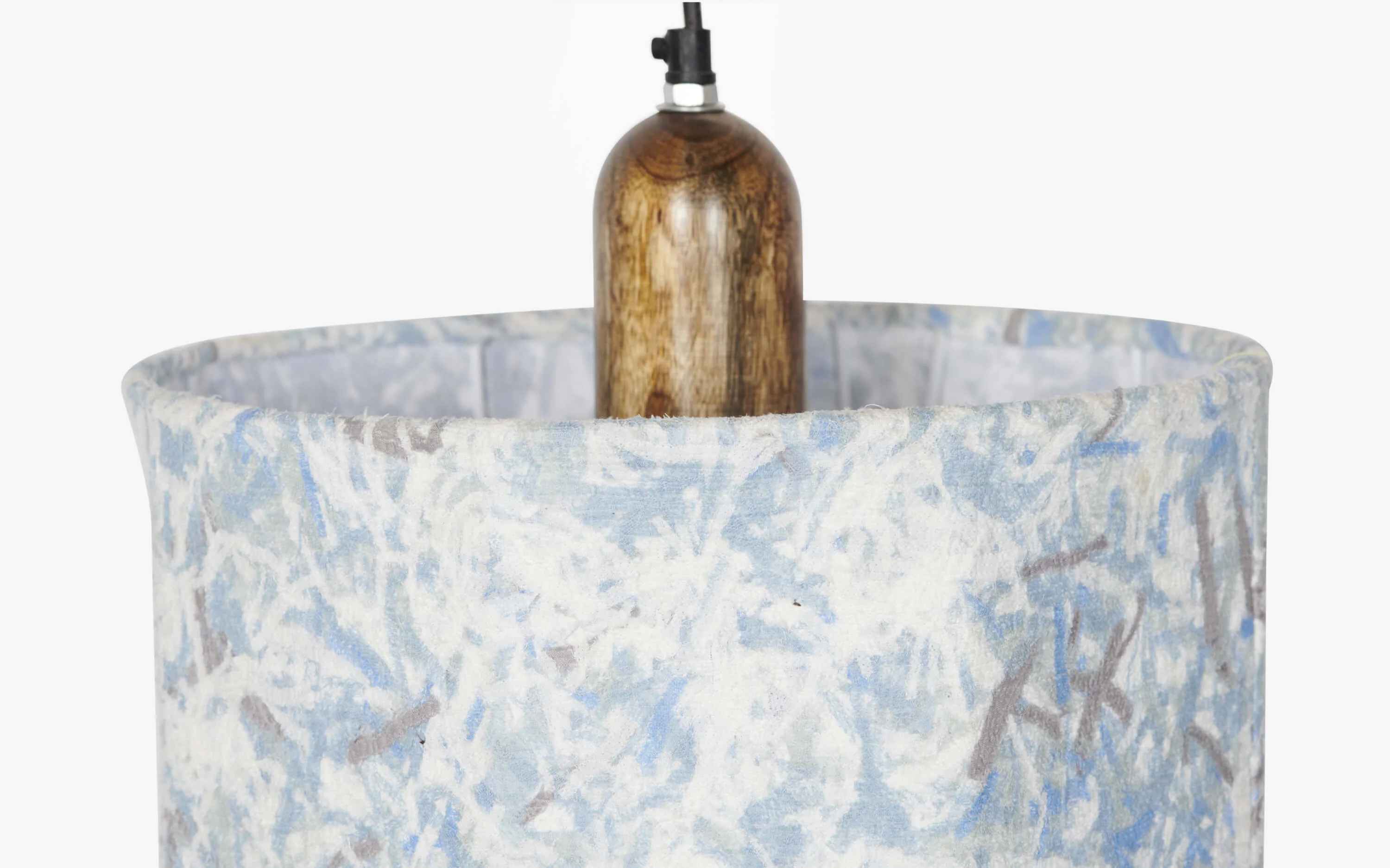 Flake Hanging Lamp Blue