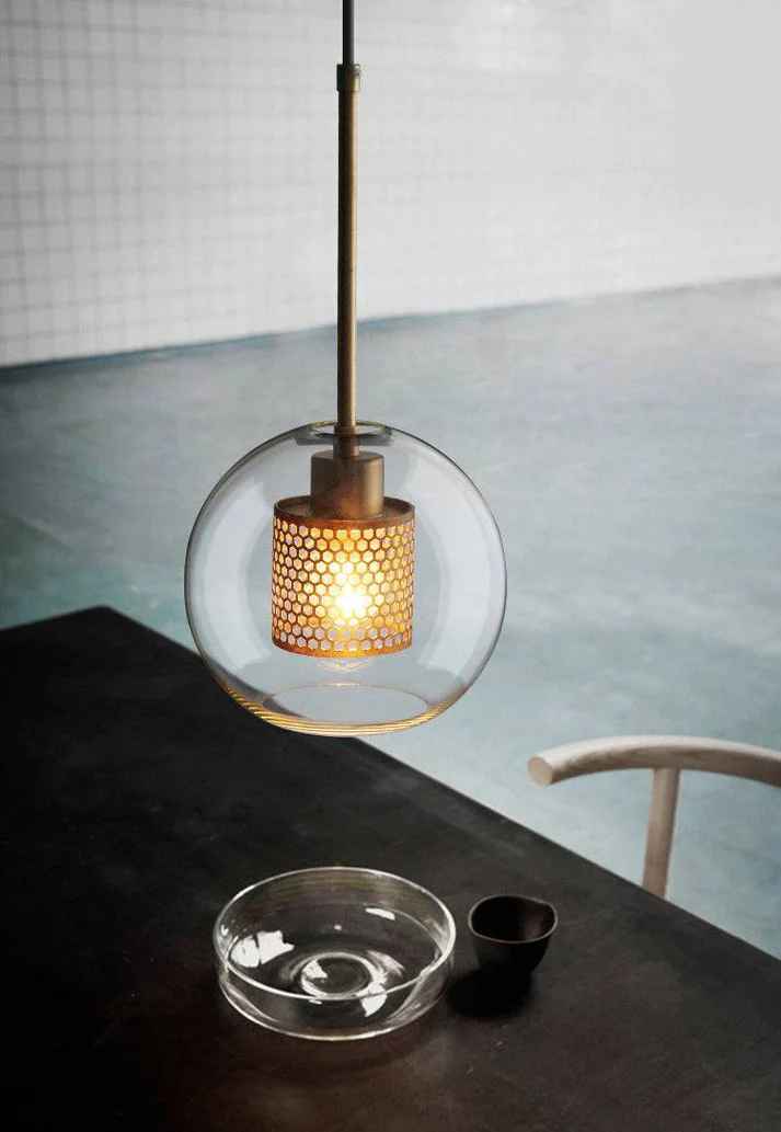 Round Transparent Pendant Light