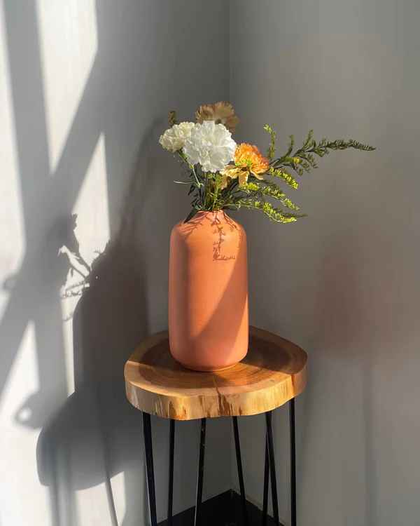 Smoky Minimal Vase