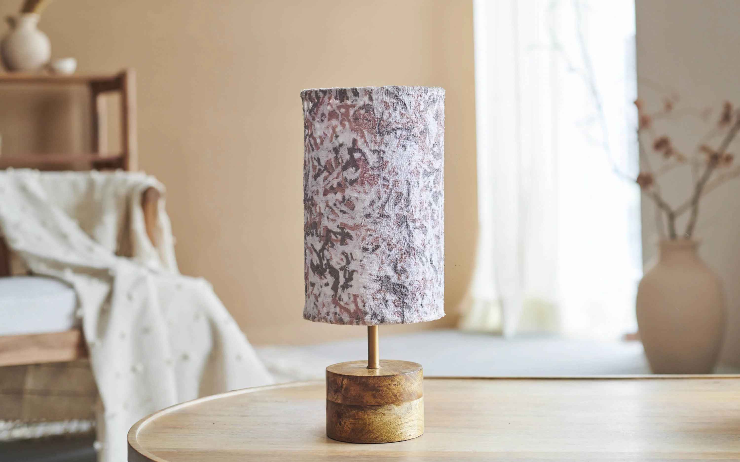 Flake Table Lamp Beige