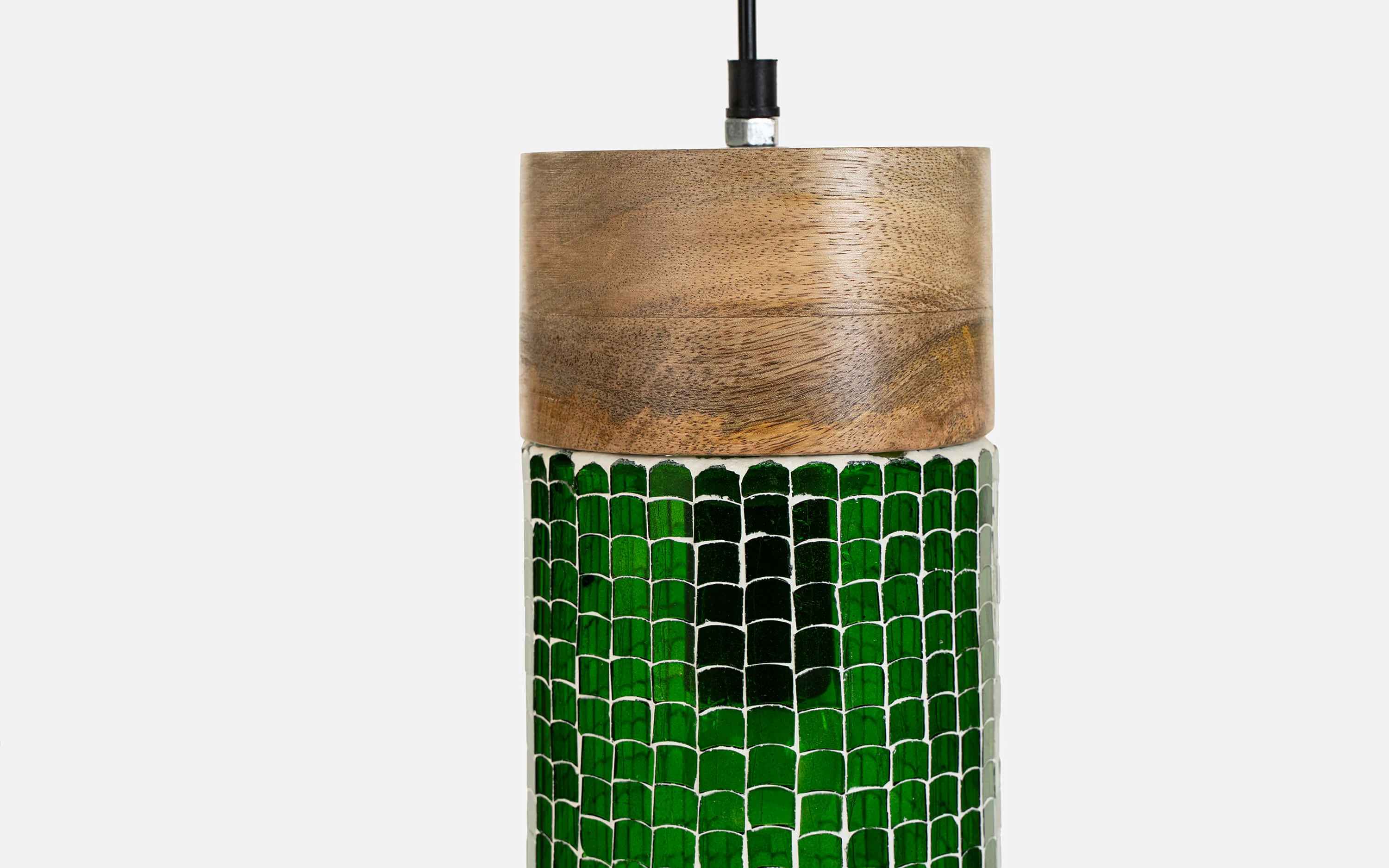 Freedom Tall Green Hanging Lamp