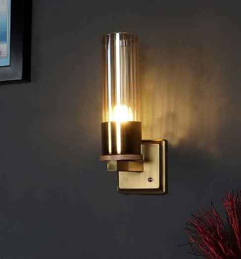 Antique Glass Wall Light