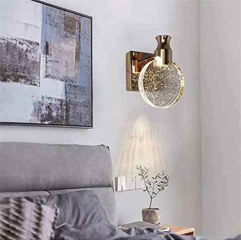 Acrylic Gold Led Wall Lamp