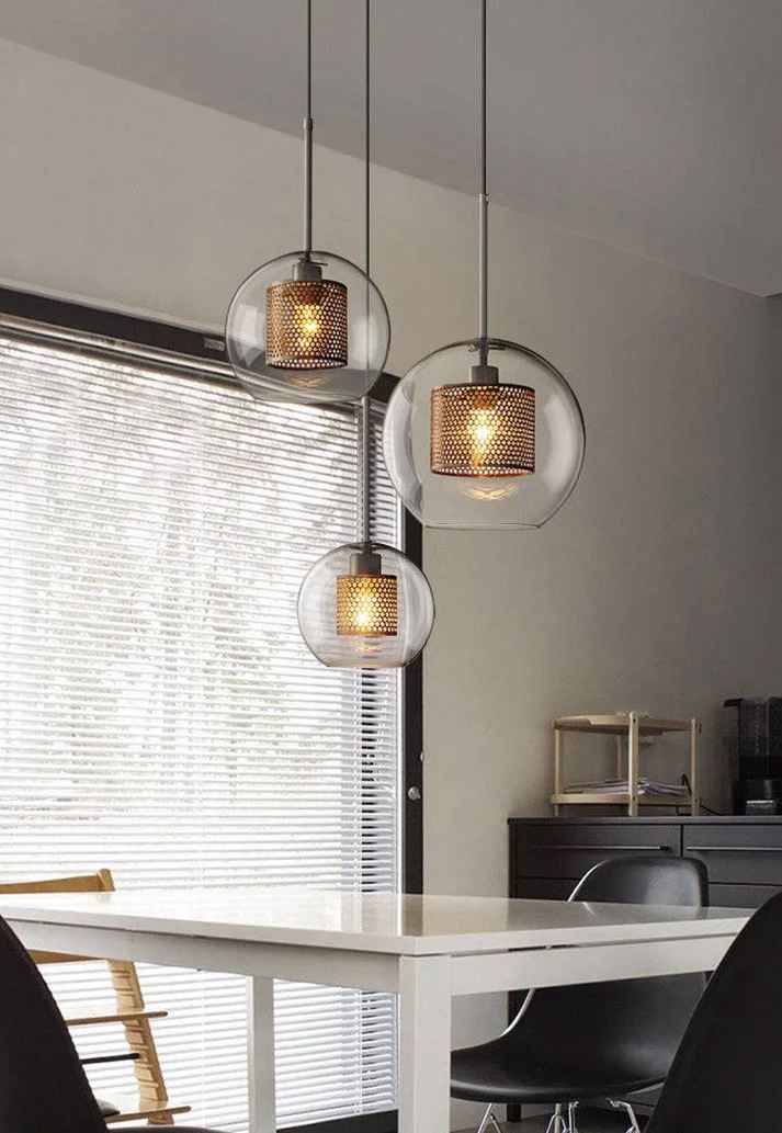 Round Transparent Pendant Light