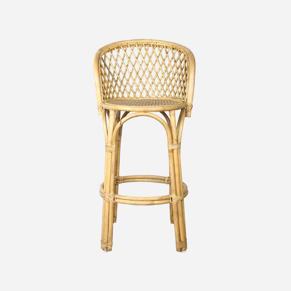 Seaside Style Cane Barstool