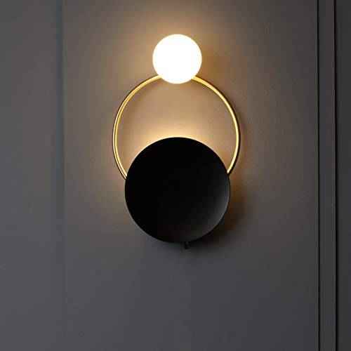 12W Ring With Small Frosted Ball Led Wall Lamp