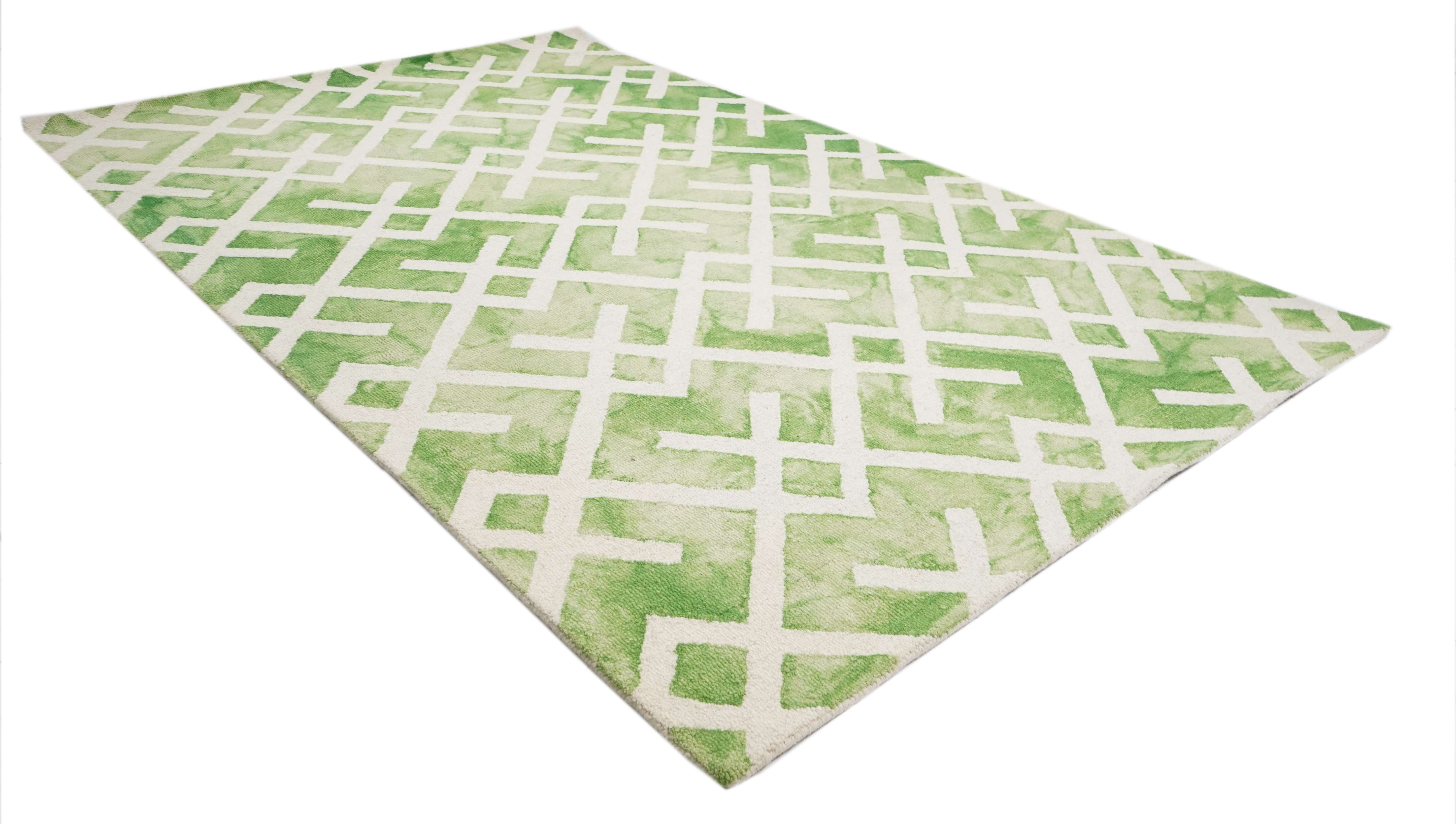 GREEN GROUND RUG