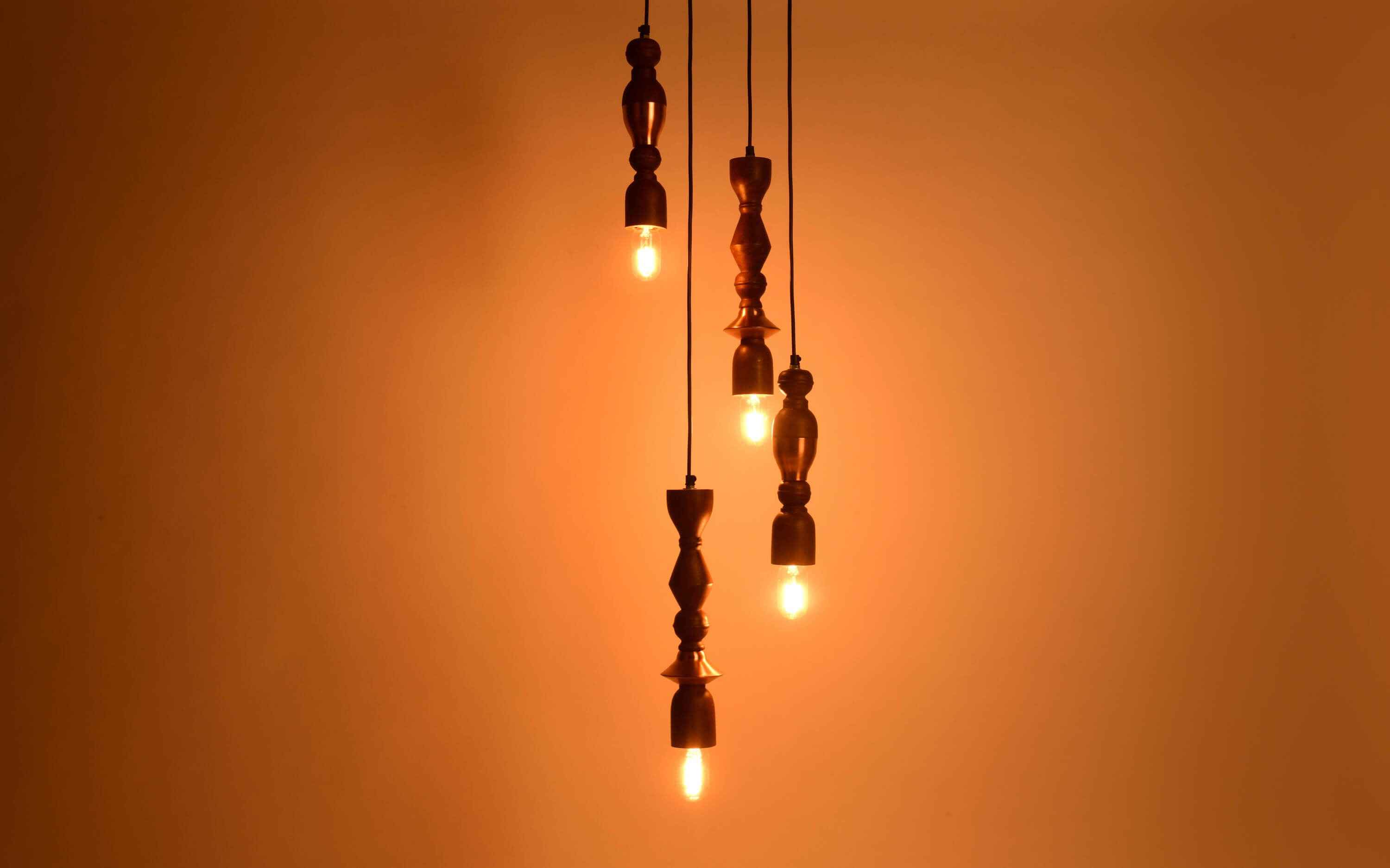 Jodha Copper Cluster Hanging Lamp