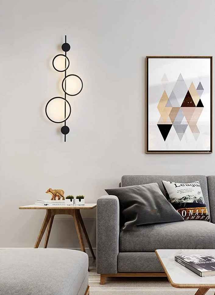 Black Circle Wall Light