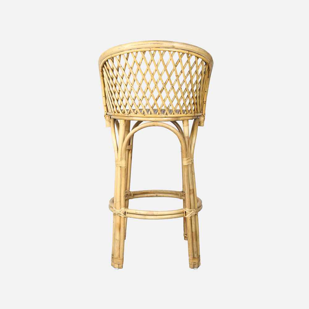 Seaside Style Cane Barstool