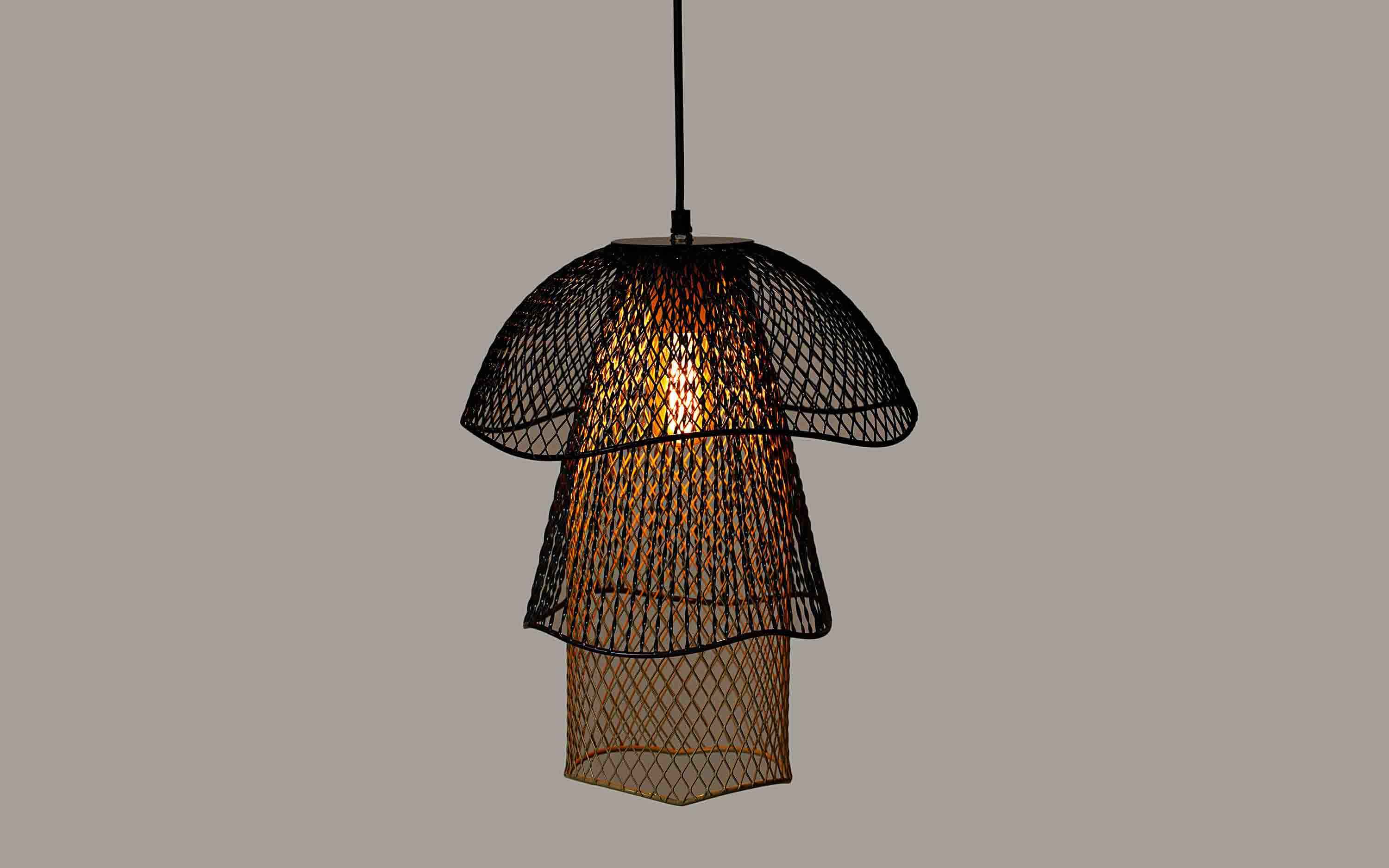 Mallawi Black Tall Hanging Lamp