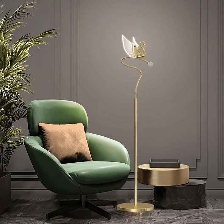 Swan Vertical Nordic Floor Lamp