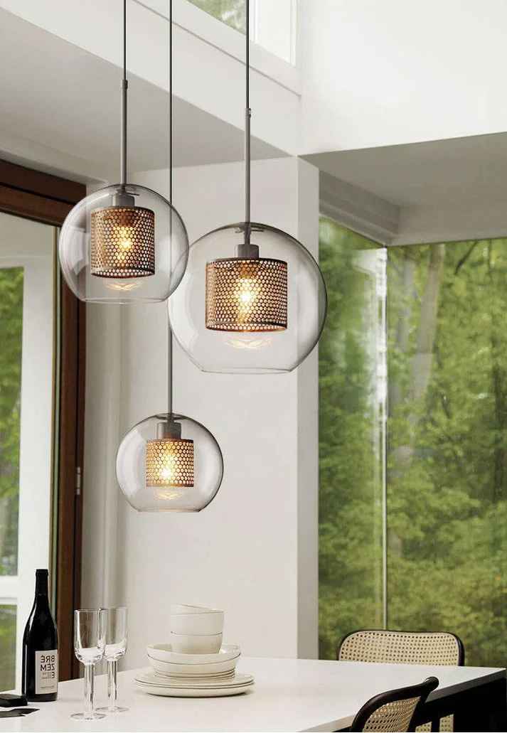 Round Transparent Pendant Light