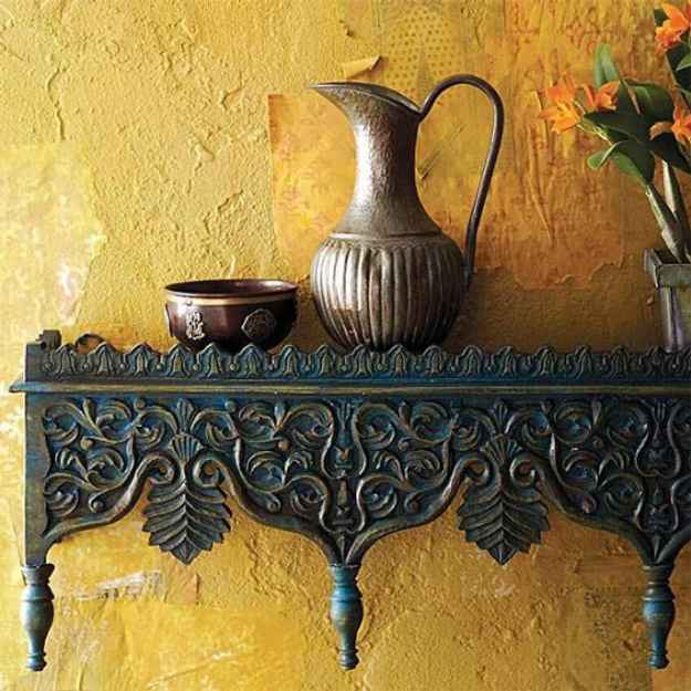 The Hansa Antique Wall Shelf