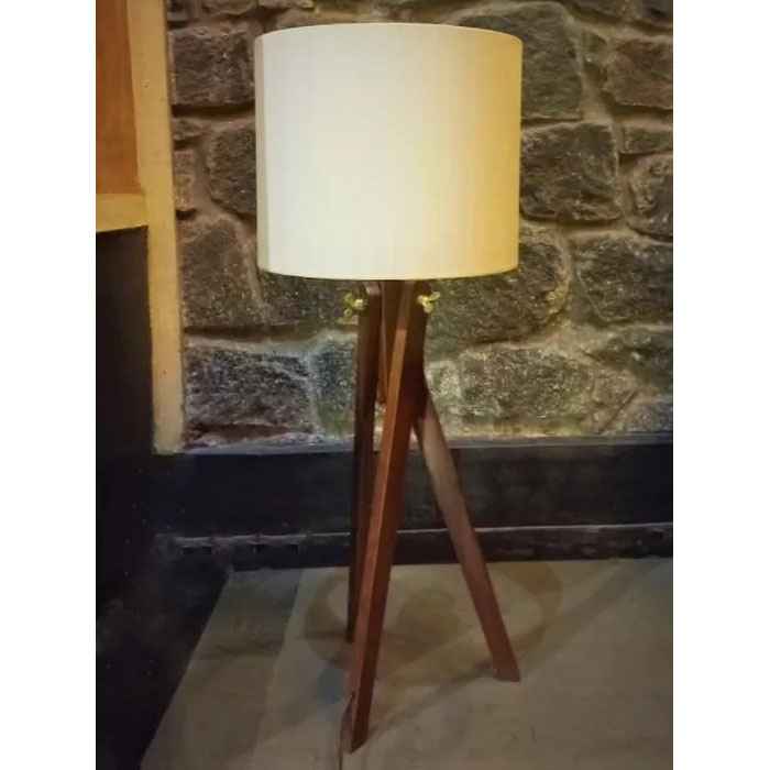 Square Banana Fibre-Floor Lamp
