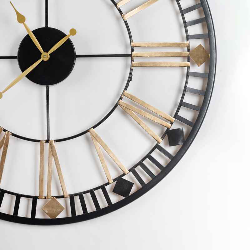 Gold & Black Classic Wall Clock