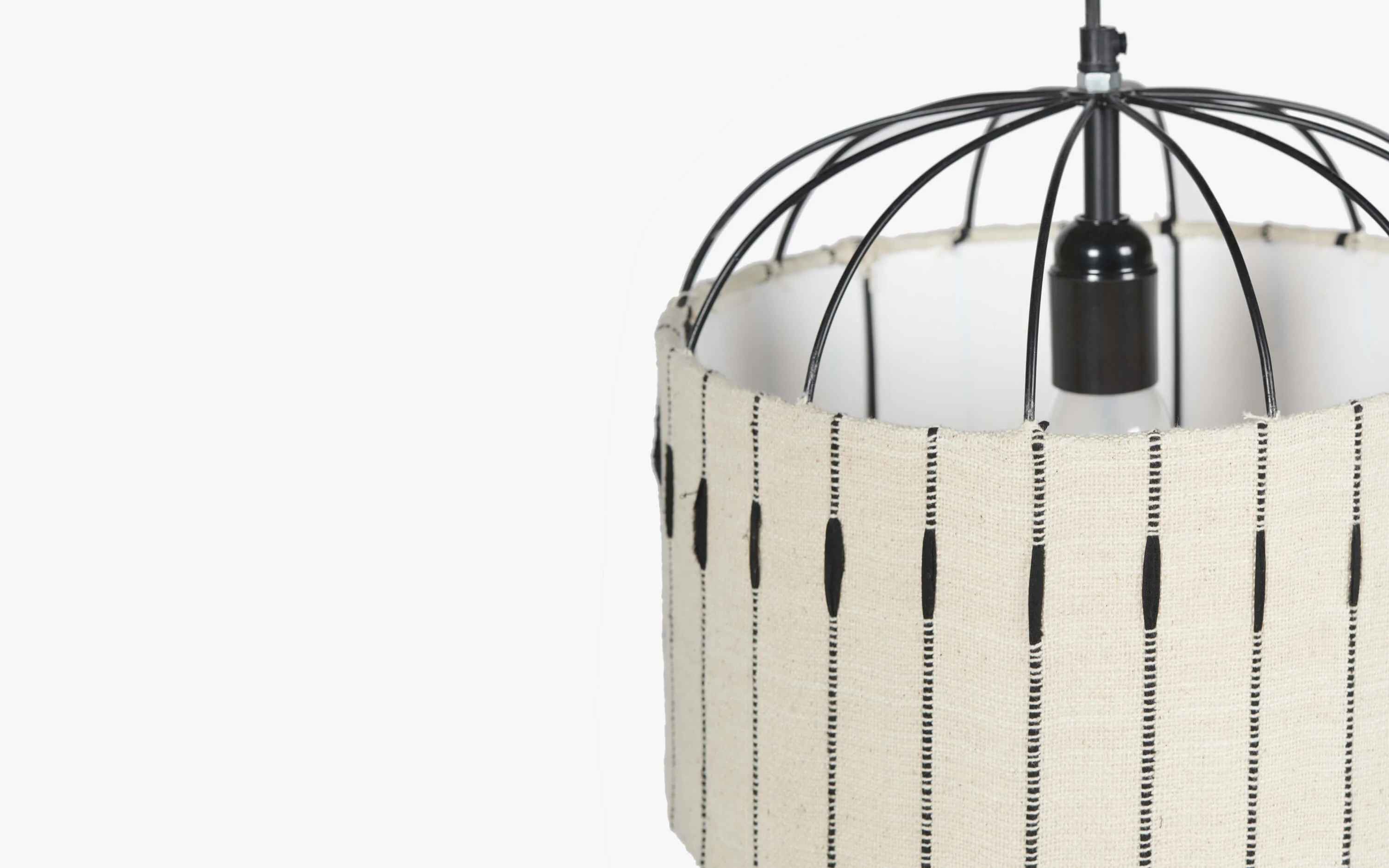 Antz Hanging Lamp Drum Black