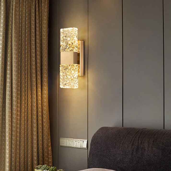 Rectangle Crystal Wall Sconce