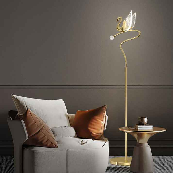 Swan Vertical Nordic Floor Lamp