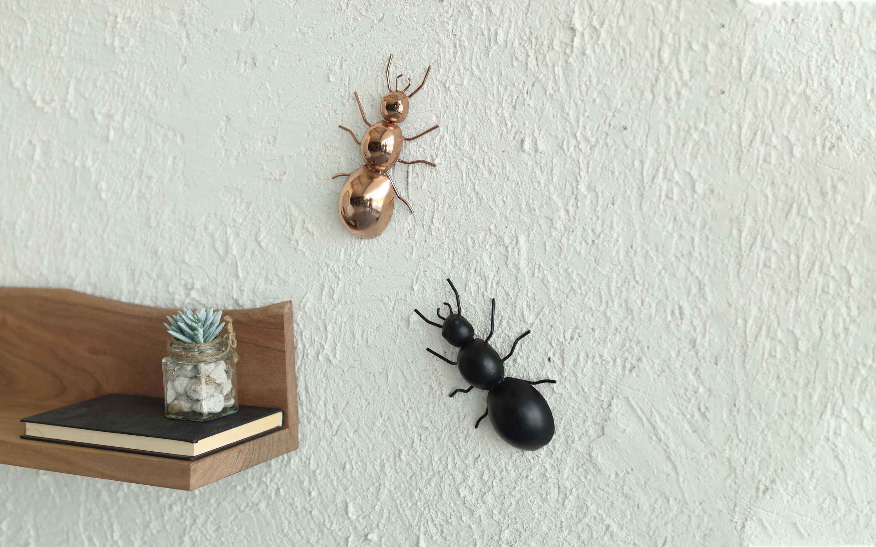 Ant Wall Decor Copper Small Set Of 2